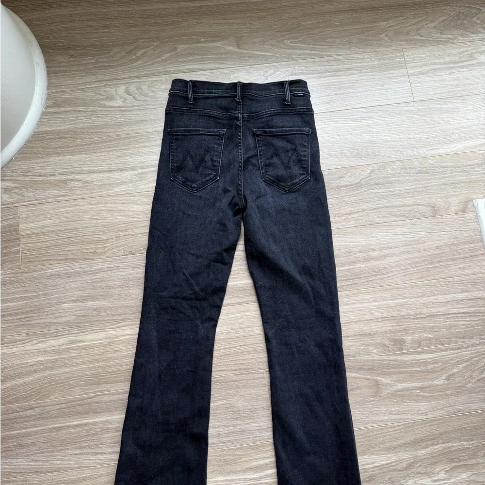 MOTHER Women’s The Hustler Ankle Fray Black Encounters at Midnight Sz 27 EUC - Picture 13 of 15